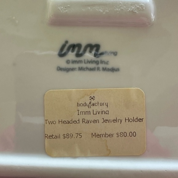 Gold Double-Headed Eagle Figurine tray base perfect for table or bookshelf, keys - Picture 7 of 10